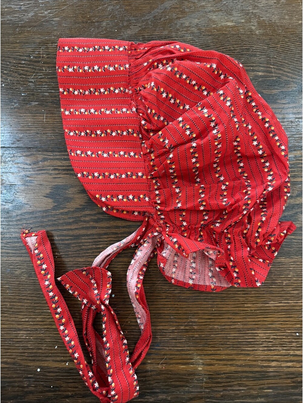 Vintage Sun Bonnet Prairie Frontier Pioneer Style Handmade Adjustable Costume